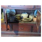 PAINTED PLATES, DISHWARE & GLASSES