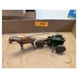 ANTIQUE METAL WIND UP HORSE TRIKE - MISSING PERSON