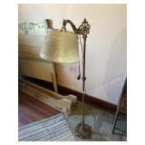 ANTIQUE CAST IRON FLOOR LAMP