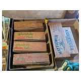 6 VINTAGE CHEESE BOXES