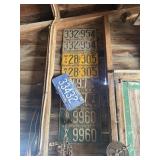 VINTAGE 40S, 50S, MORE LICENSE PLATES