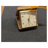 VINTAGE WESTCLOX FOLDING TRAVEL CLOCK ALARM