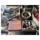 TRACTOR MANUAL, GREASE GUN, SHOE REPAIR, AND MORE