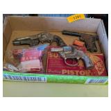 ANTIQUE CAP GUNS WITH ORIGINAL BOXES & CAP ROOLS