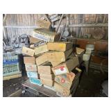 PALLET OF WOODEN FRUIT CRATES