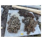 PALLET OF ASSORTED TRACTOR TIRE CHAINS