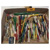 ASST PENS PENCILS WITH LOCAL ADVERTISING AND MORE