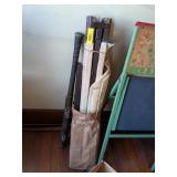 VINTAGE KIDS COT & BASEBALL BAT