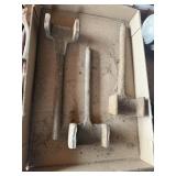 3 VINTAGE FARM SPANNERS