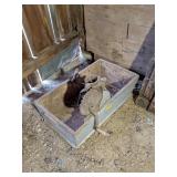 ANTIQUE CORN SHELER ON TUB