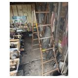 VINTAGE METAL FOLDING LADDER