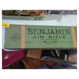 BENJAMIN AIR RIFLE BOX WITH PELLETS - NO GUN