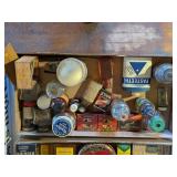 VINTAGE MEDICINE BOX TINS & ITEMS