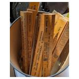 WOODEN ADVERTISING RULERS