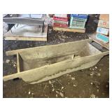 VINTAGE CONCRETE MIX TRAY AND TOOLS