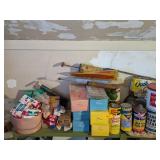 VINTAGE TINS, BATH PRODUCTS & BUG SPRAYERS