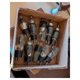 BOX OF VACUUM RADIO TUBES