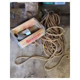VINTAGE ROPE AND BEVERAGE CRATE