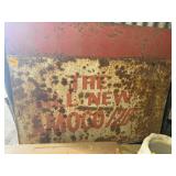 ANTIQUE AMOCO 120 METAL SIGN