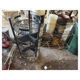 TWO METAL DISPLAY RACKS