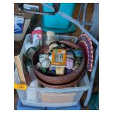 SEWING THREAD, NEEDLES, FABRIC & MORE