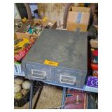 2 DRAWER METAL ORGANIZER