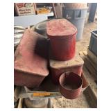 3 ANTIQUE TRACTOR TOOL BOXES