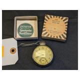 EARLY 50S INGRAHAM VICEROY POCKET WATCH, WORKS