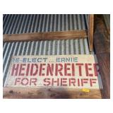 VINTAGE SHERIFF ELECTION SIGN