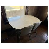 VINTAGE KITCHEN TABLE WITH 2 CHAIRS