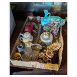 ORIENTAL KIDS TEA SET, CHEESE CROCK, KNICK KNACKS