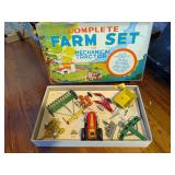 ANTIQUE COMPLETE FARM SET IN ORIGINAL BOX