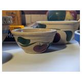 PAIR OF WATTS WARE MIXING BOWLS