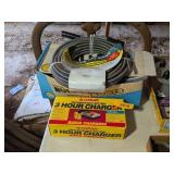 DRAIN PIPE AUGER AND BATTERY CHARGER