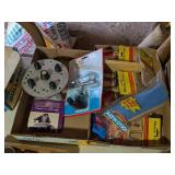 2 BOXES, MOUSE TRAPS, WHEEL BALANCER, AND MORE