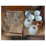 2 BOXES OF LAMP SHADE COVERS & MORE