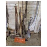 SHOVELS, SNOW SHOVELS, PITCH FORKS AND MORE