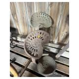 3 ANTIQUE TRACTOR SEATS