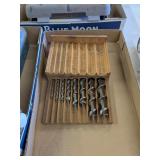 VINTAGE WOOD AUGER DRILL BIT SET