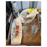 CANDLESTICK HOLDERS, SERVING TRAYS, MORE