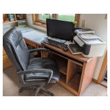 OFFICE COMPUTER SETUP, DELL PC, HP PRINTER, CHAIR