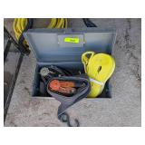 2 RATCHET STRAPS, TOOLBOX & ADDITIONAL STRAP