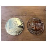 JOHN DEERE AND TRUMP COMMEMORATIVE COINS