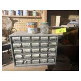 25 DRAWER SMALL HARDWARE ORGANIZER, FILLED
