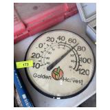 12' OUTDOOR GOLDEN HARVEST THERMOMETER
