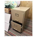 2 DRAWER METAL FILE CABINET