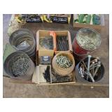 ASSORTED SCREWS & NAILS