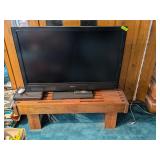 SONY 46IN TV WITH REMOTE - STAND/BENCH INCLUDED
