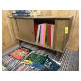 RECORD STORAGE CABINET AND RECORD COLLECTION