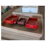 2 TRU SCALE METAL TRAILERS, AND OTHER TRAILER TOY